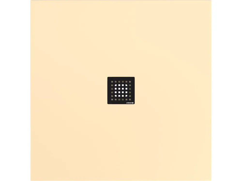 Značkový FLEXIA vanička z litého mramoru s možností úpravy rozměru, 100x100cm, béžová mat