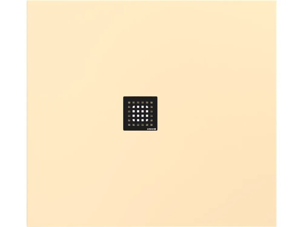 Značkový FLEXIA vanička z litého mramoru s možností úpravy rozměru, 110x100cm, béžová mat