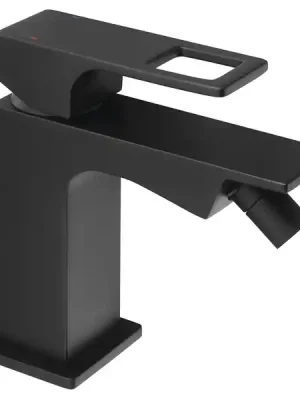 Značkový Sapho Forata Stojánková bidetová baterie bez výpusti, černá mat