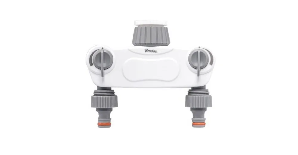 Bradas Dvoucestný rozdělovač Bradas White Line SOLID s ventily pro kohout 1" nebo 3/4" Víkendová Akce