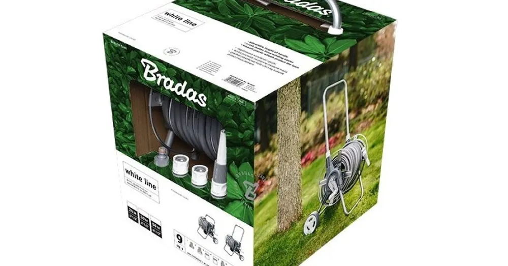 Bradas Hadice 1/2", 50 m Bradas WHITE SILVER PLUS kompletní set s vozíkem Bezpečná Platba