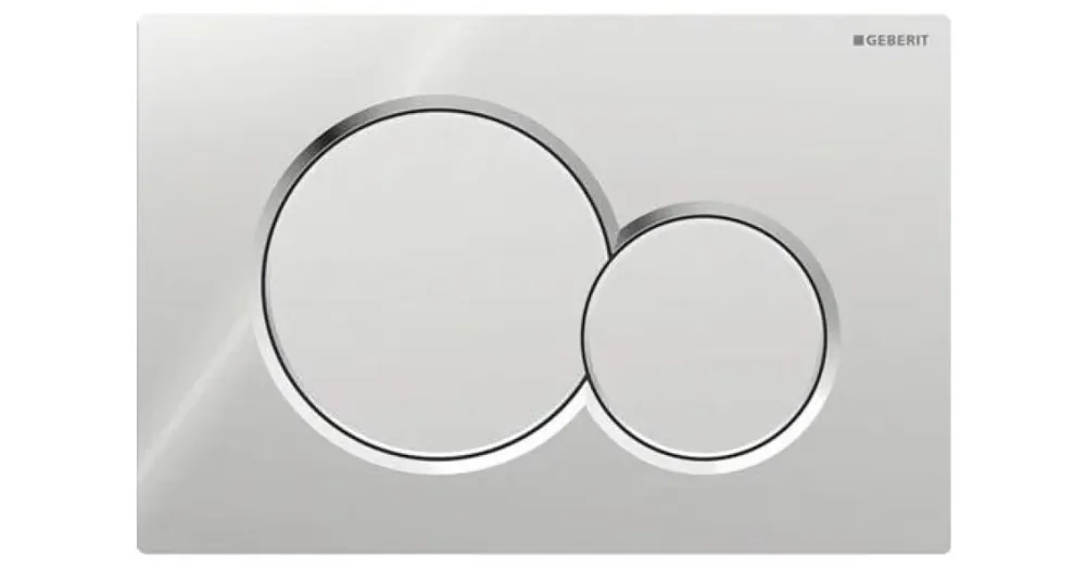 Akční Nabídka Geberit Ovládací tlačítko Sigma01 chrom lesk/mat, kulatá tlačítka,  115.770.KA.5