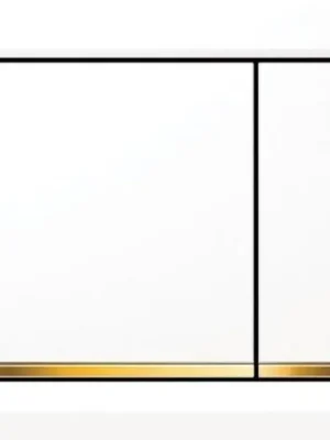 Geberit Deska ovládací GEBERIT SIGMA 30 bílá/pozlaceno, 115.883.KK.1 Jen Po Omezenou Doba