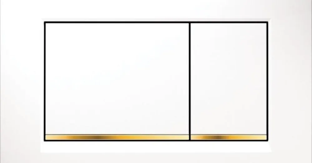 Geberit Deska ovládací GEBERIT SIGMA 30 bílá/pozlaceno, 115.883.KK.1 Jen Po Omezenou Doba