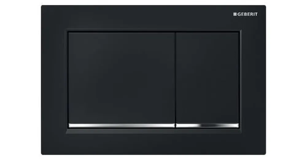 Originální Geberit Deska ovládací GEBERIT OMEGA 30 černá/chrom lesk, 115.080.KM.1