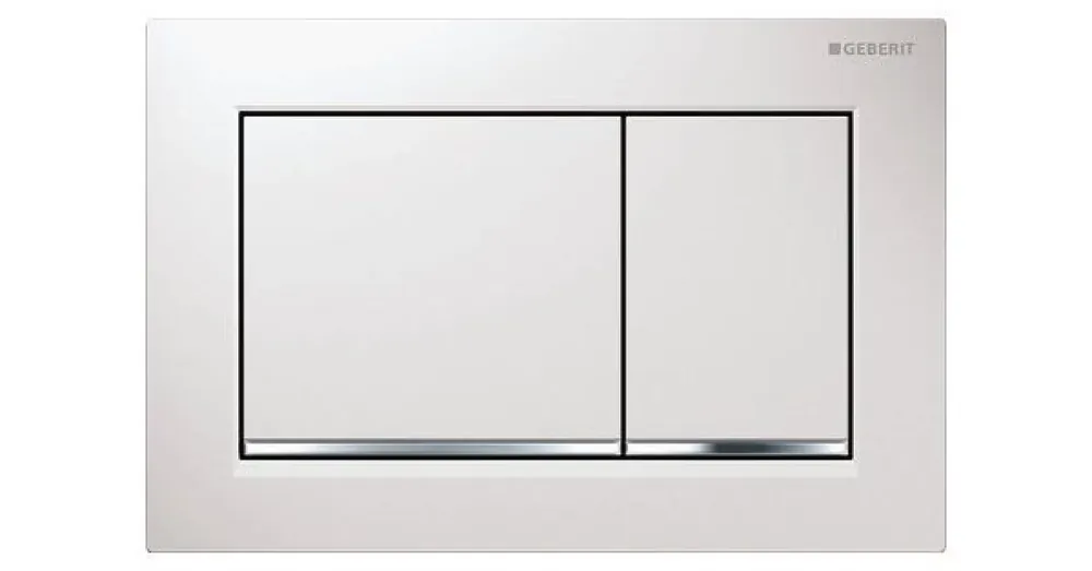 Originální Geberit Deska ovládací GEBERIT OMEGA 30 bílá/chrom lesk, 115.080.KJ.1