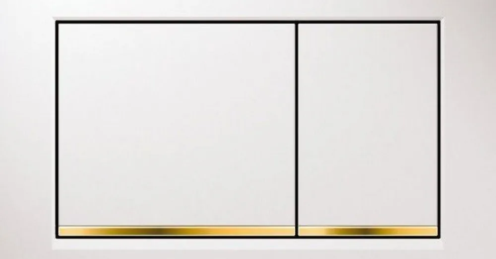 Ihned K Objednání Geberit Deska ovládací GEBERIT OMEGA 30 bílá/pozlaceno, 115.080.KK.1