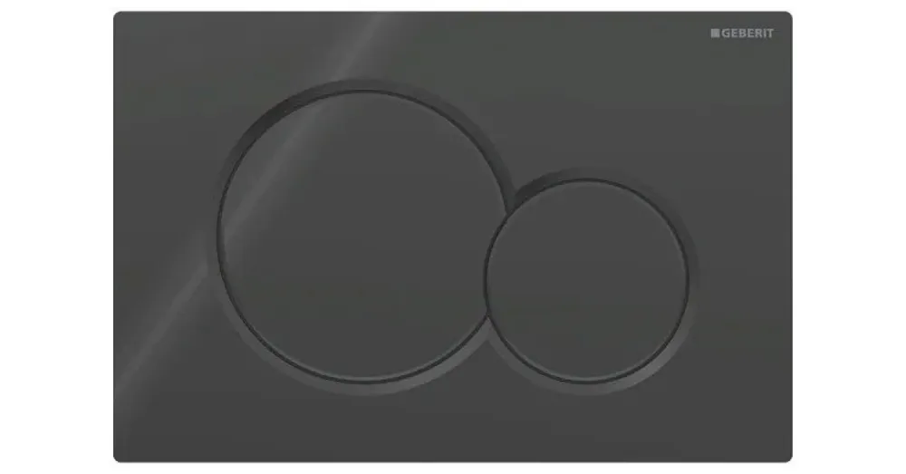 Geberit Ovládací tlačítko Sigma01 černé, kulatá tlačítka,  115.770.DW.5 Víkendová Akce