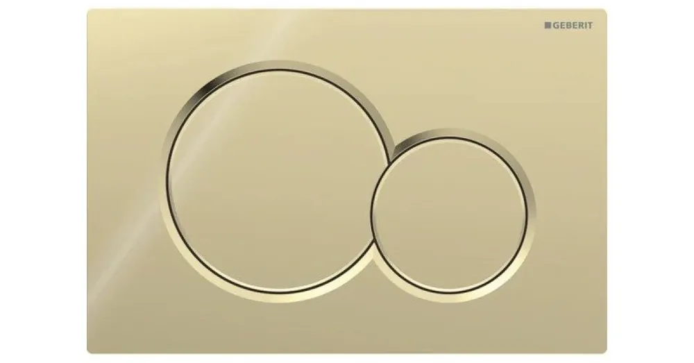 Geberit Ovládací tlačítko Sigma01 mosaz, kulatá tlačítka,  115.770.DT.5 Finální Výprodej