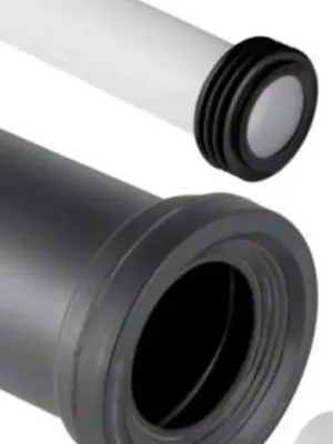 Značkový Geberit Přípojná souprava pro WC, 90 x 185 mm, chrom mat,  152.426.46.1