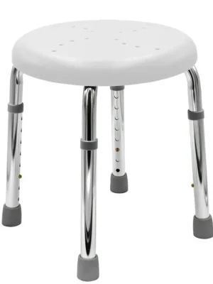 Koupit Online HANDICAP koupelnová stolička, průměr 45cm, bílá - koupelny-sanita.cz