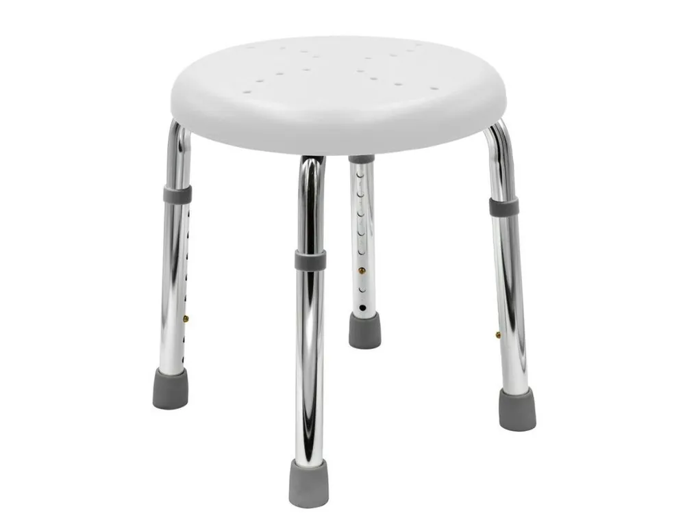 Koupit Online HANDICAP koupelnová stolička, průměr 45cm, bílá - koupelny-sanita.cz