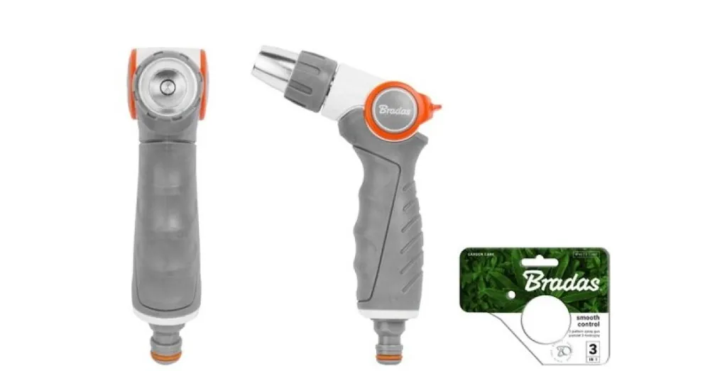 Značkový Bradas Kovová nastavitelná zavlažovací pistole  White Line SMOOTH CONTROL WL-EN40M