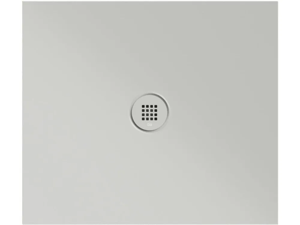 Značkový Keramická sprchová vanička, obdélník 80x70x2cm, cenere mat