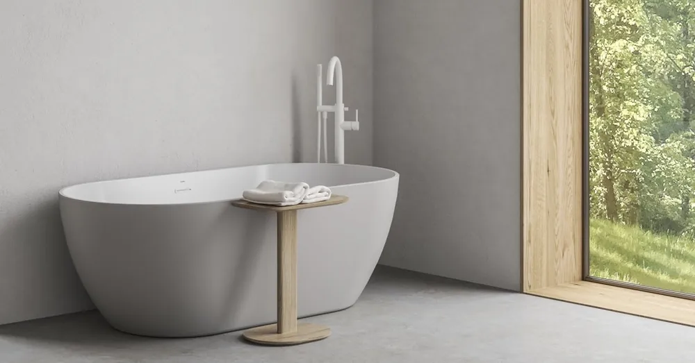 Novinka Ravak Stolek Wood S, dub transparent světle hnědá