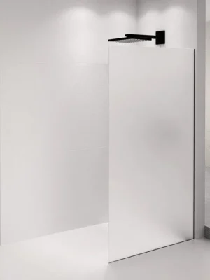 Značkový ARCHITEX BLACK MATT sprchová zástěna 1462mm, matné sklo