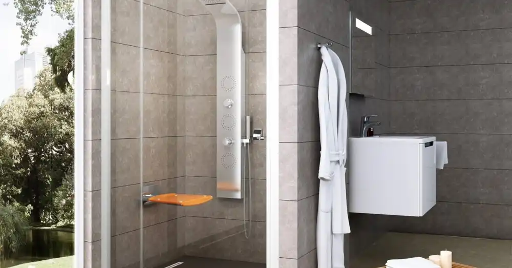 Značkový Ravak PDOP2 110, bílá+transparent