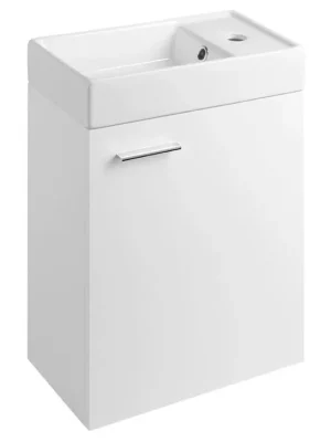 ZOJA skříňka s keramickým umyvadlem 40x22 cm, bílá Akční Nabídka