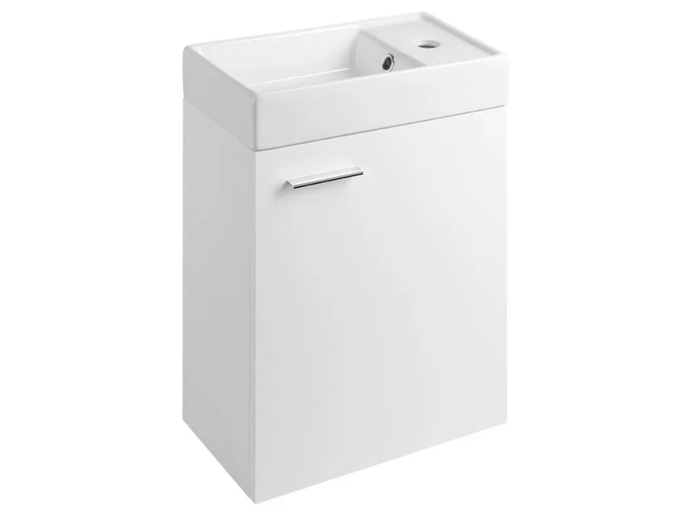 ZOJA skříňka s keramickým umyvadlem 40x22 cm, bílá Akční Nabídka