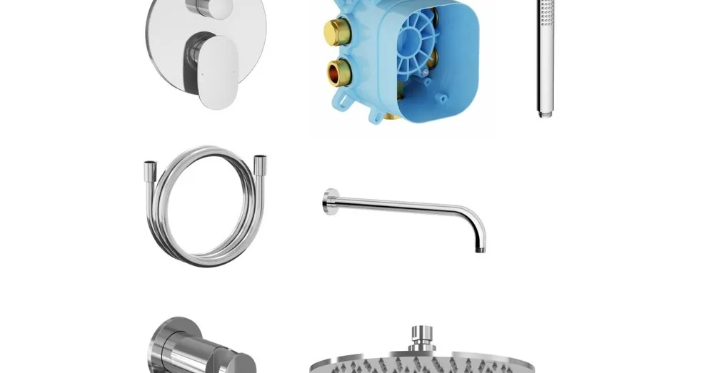 Značkový Ravak SG 090.00CR Sprchový podomítkový set, chrom lesklý chrom