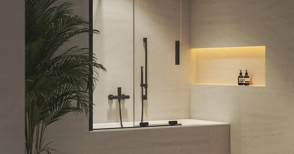 Značkový Ravak ROVS2 100, černá+transparent